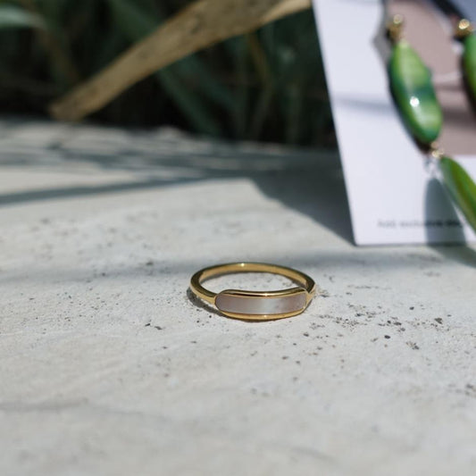 Moonstone Golden Ring